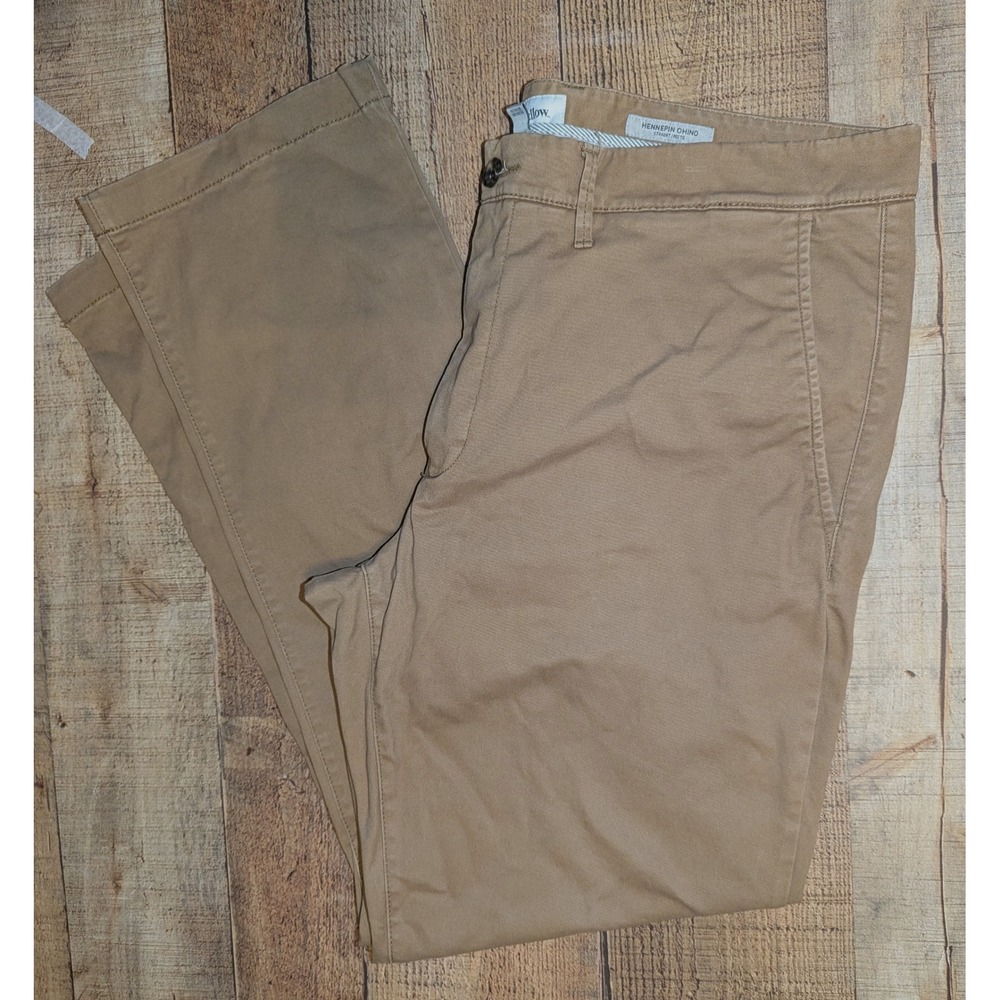 Goodfellow & Co Hennepin Chino Pants Mens 38x32 Khaki Very Good Straight Fit